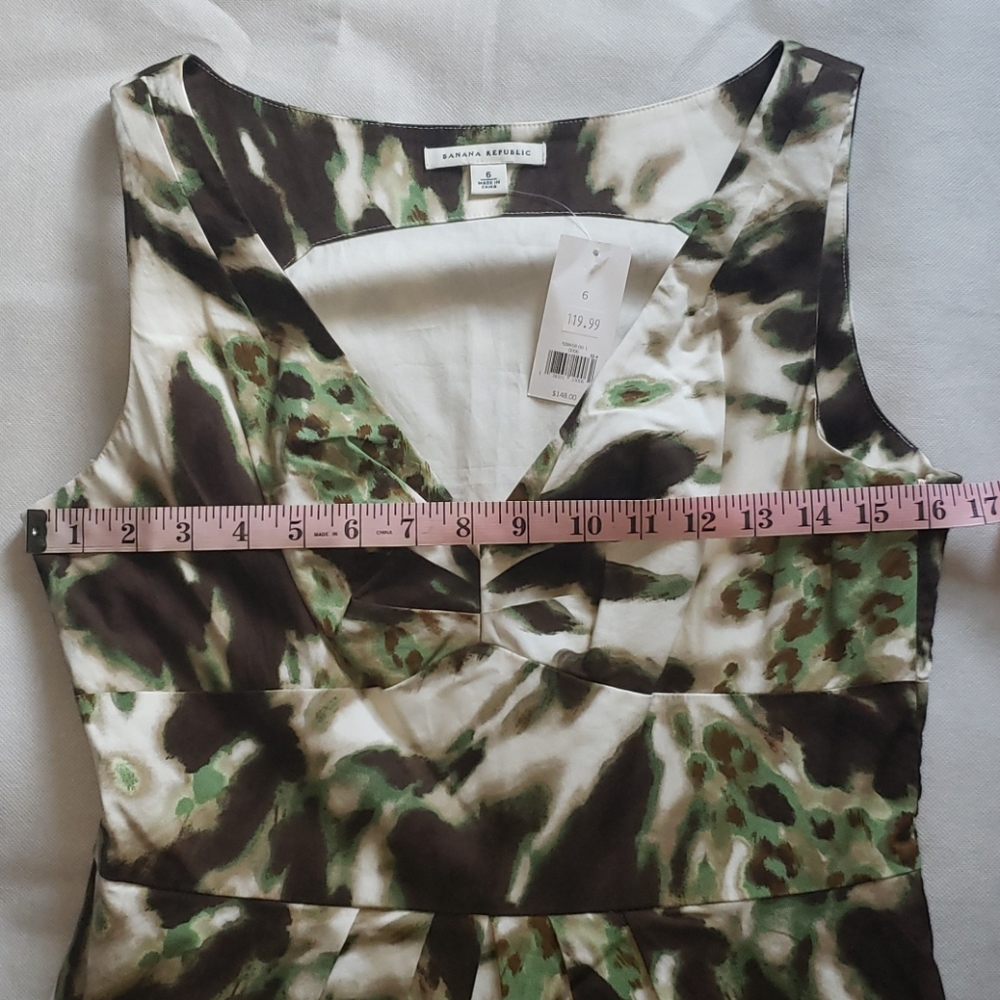 NWT Banana Republic Tropical Summer Midi Dress Size 6 - Picture 10 of 16